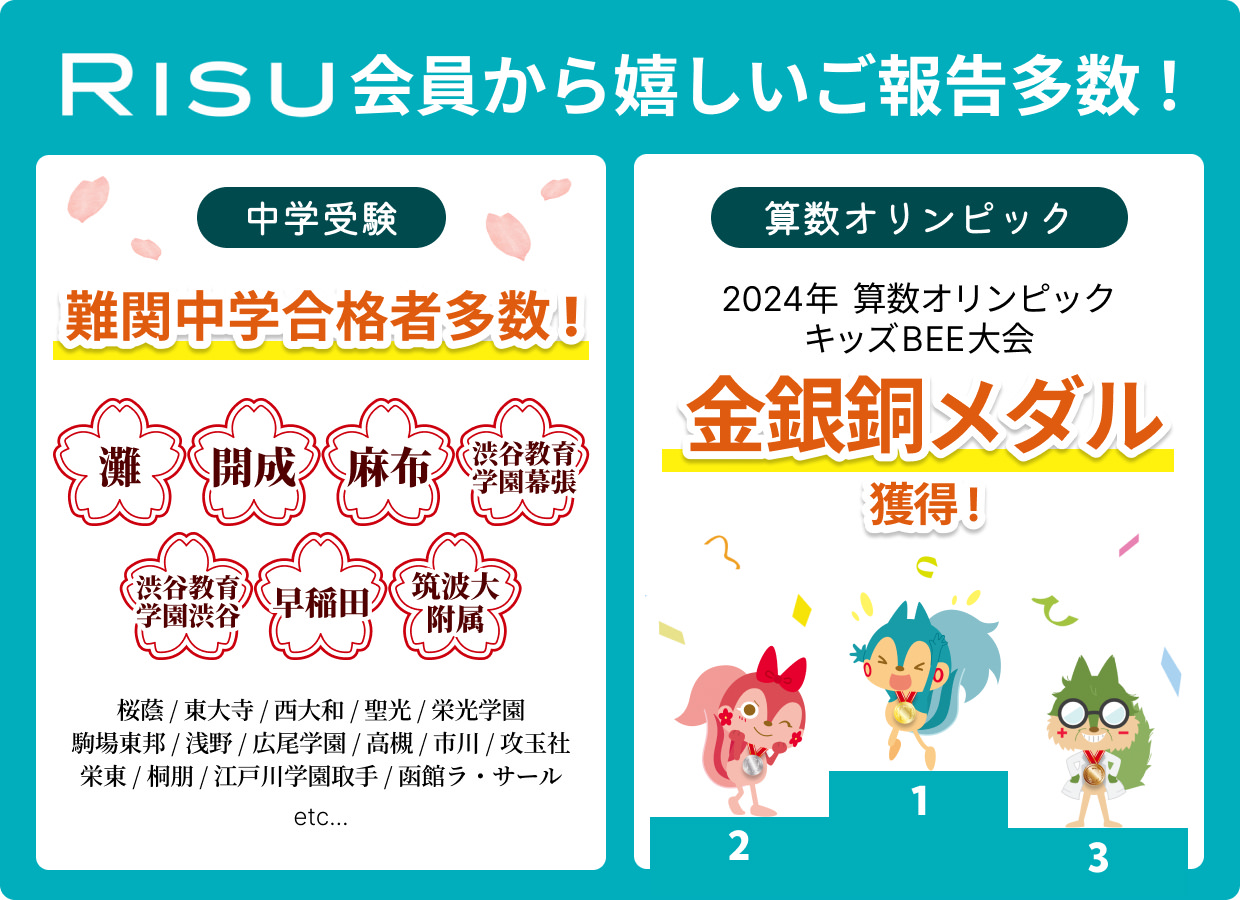 RISU利用者から嬉しいご報告多数！