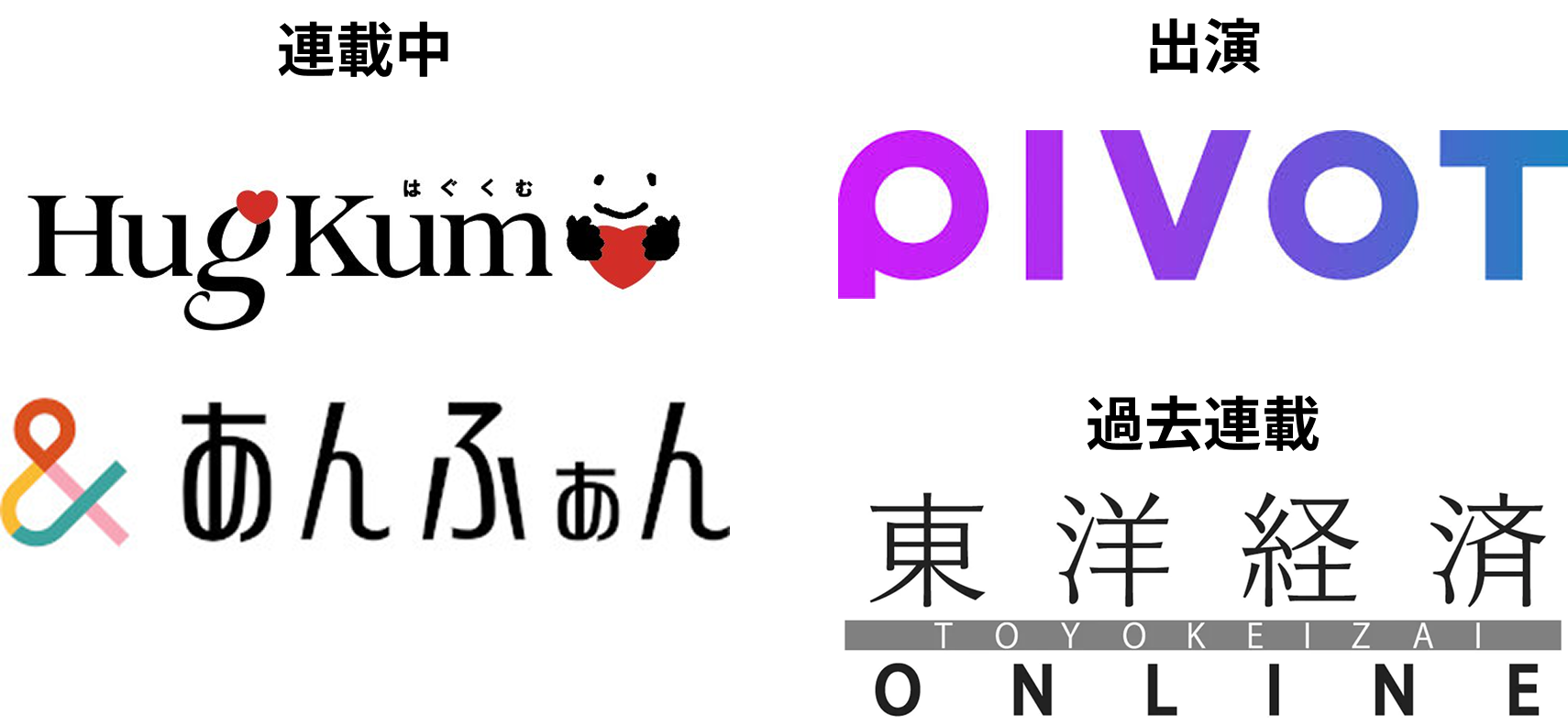 連載・出演メディア